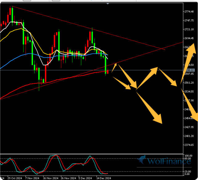 2024年12月20日：黄金跌破2600关口，反弹高空为主
