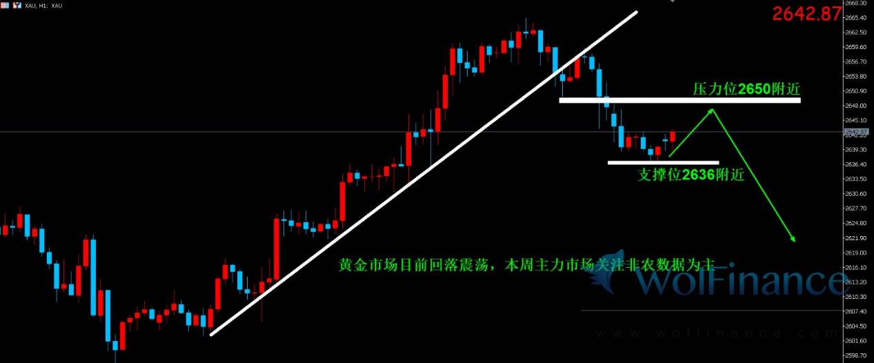 黄金评论：金价早盘震荡上涨，上方压力位空单布局。